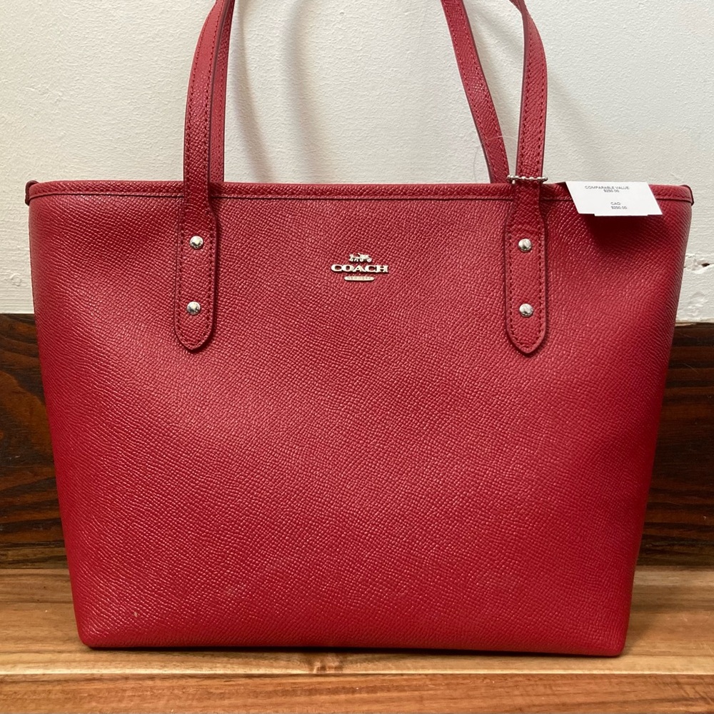 NWT women coach bag mini city zip tote purse